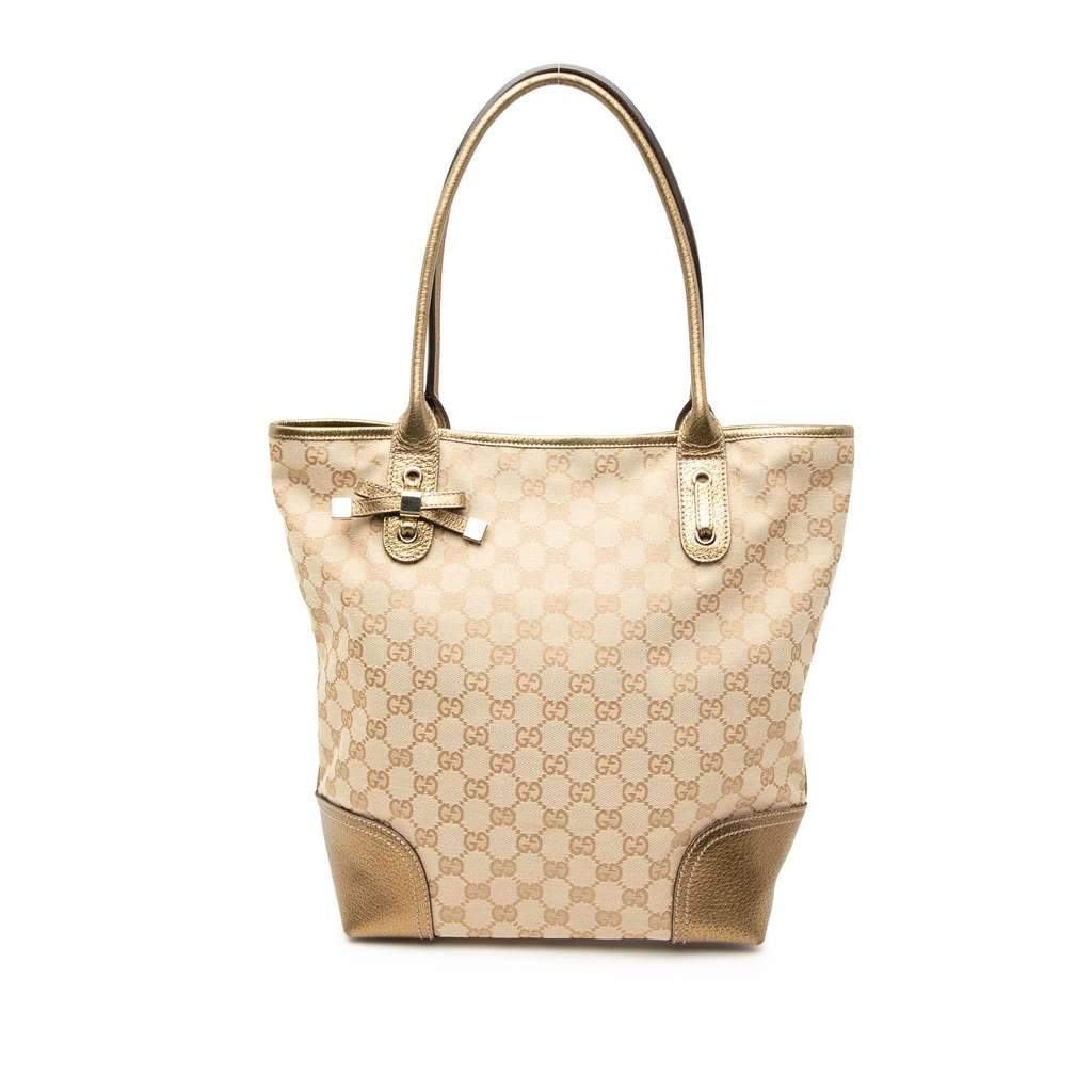 Gucci GG Canvas Princy Tote Brown Canvas Very good - Front View
