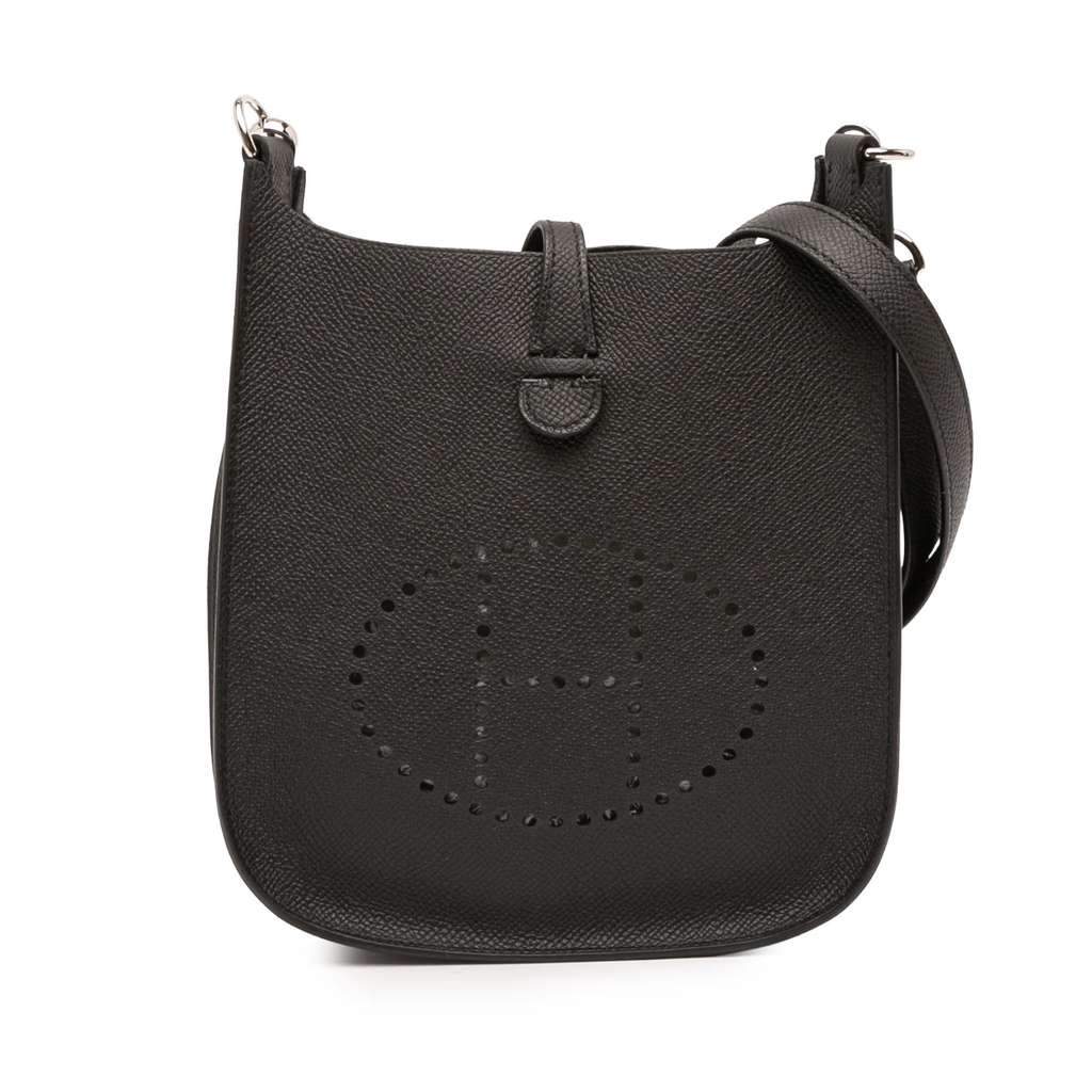 Hermès Epsom Evelyne 16 Sellier Black Leather Very good condition - Front View