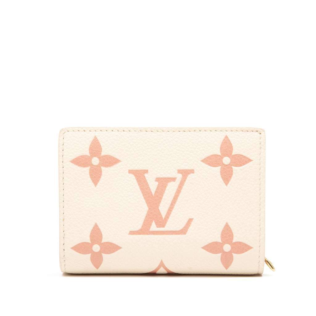 Louis Vuitton Monogram Empreinte Clea Wallet Pink Leather Good - Front View