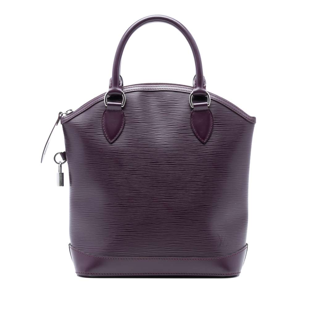 Louis Vuitton Epi Lockit Vertical Purple Leather Good - Front View