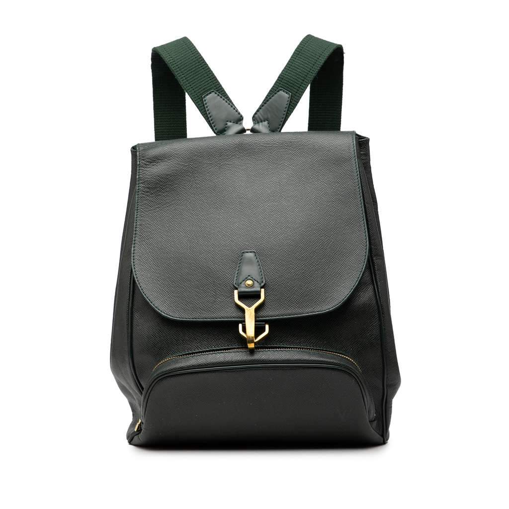 Louis Vuitton Taiga Cassiar Green Leather Good condition - Front View