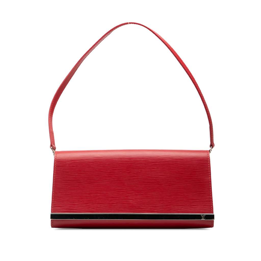 Louis Vuitton Epi Sevigne Clutch Red Leather Very good - Front View