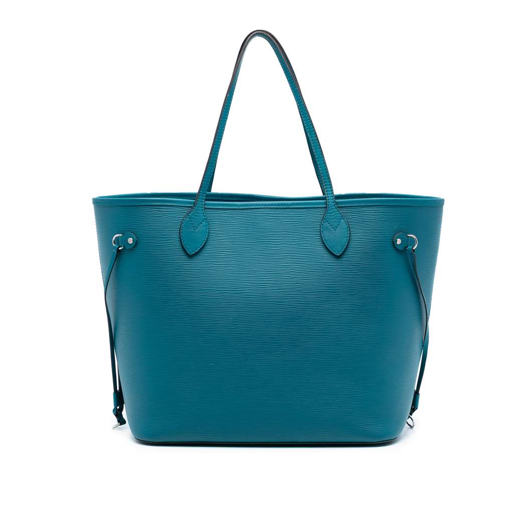 Louis Vuitton Epi Neverfull MM Blue Leather Very good condition - Front View