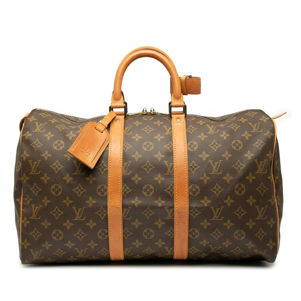 Louis Vuitton Monogram Keepall 45 Brown Good condition - Front View