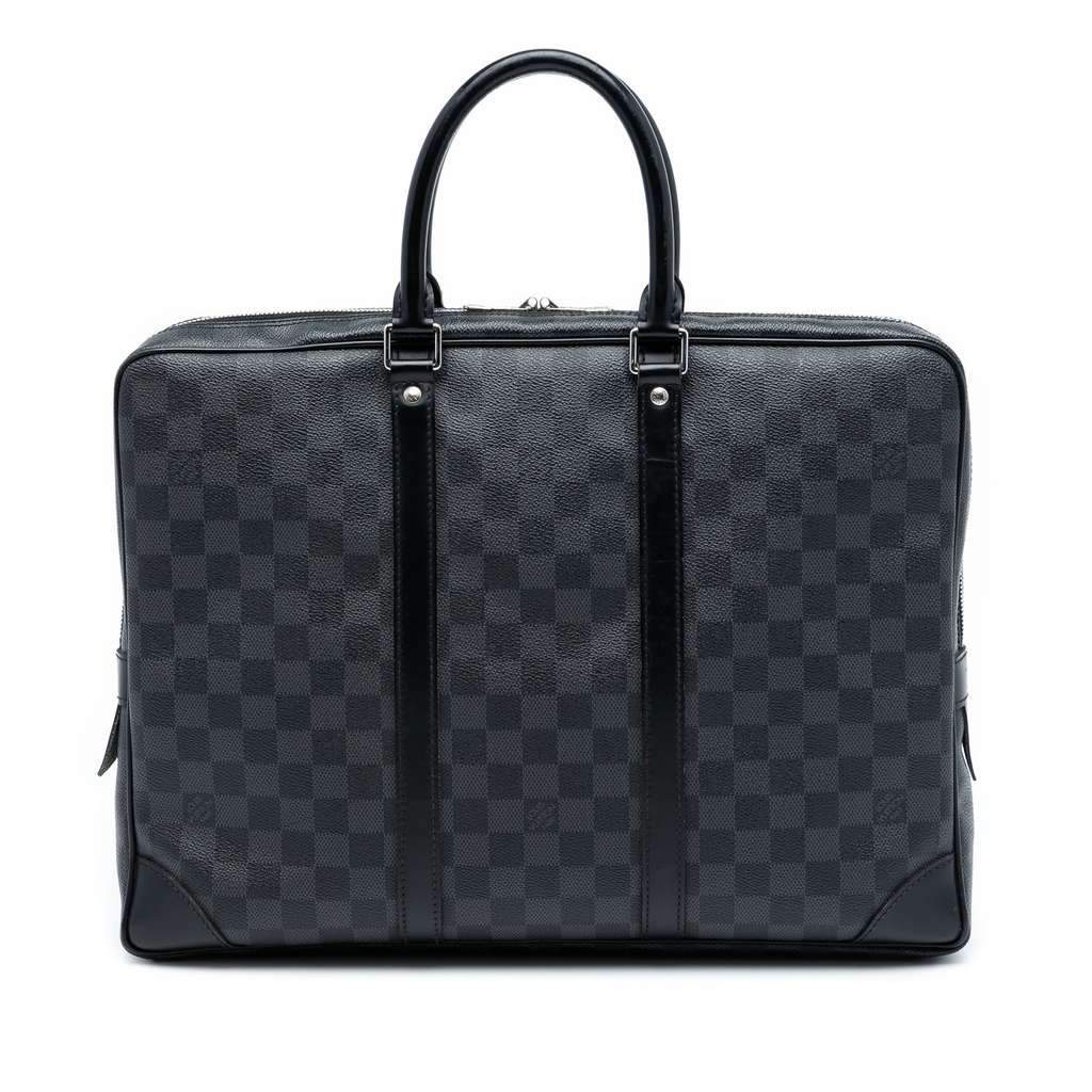 Louis Vuitton Damier Graphite Porte Documents Voyage PM Black Very good condition - Front View