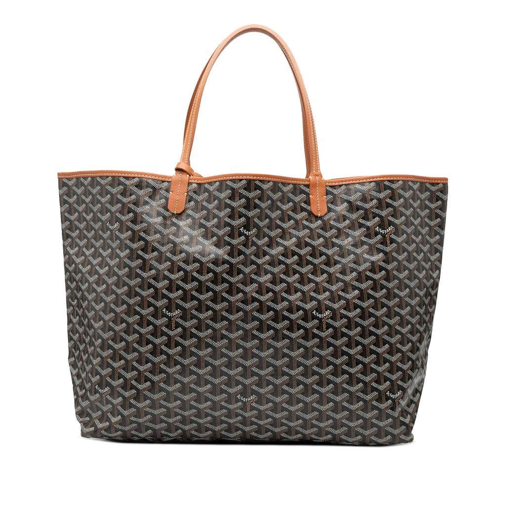 Goyard Goyardine Saint Louis GM Black Canvas Very good - Front View