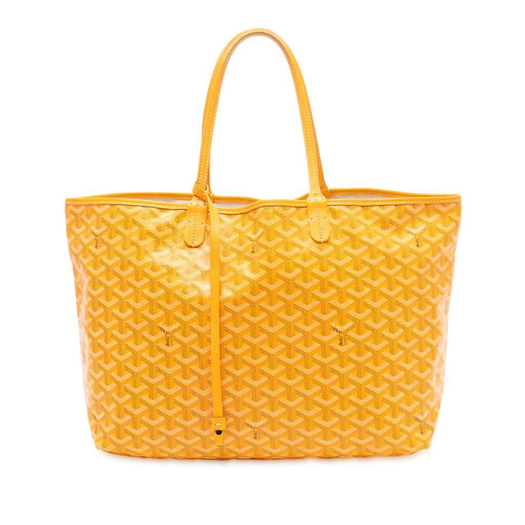 Goyard Goyardine Saint Louis PM Yellow Canvas Very good - Front View