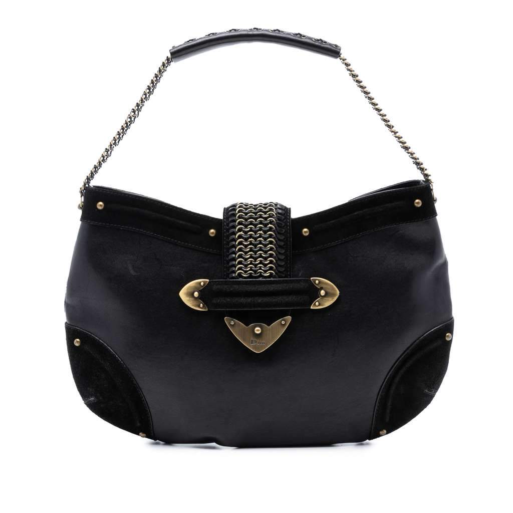 Dior Leather Jeanne Hobo Black Leather Very good condition - Front View