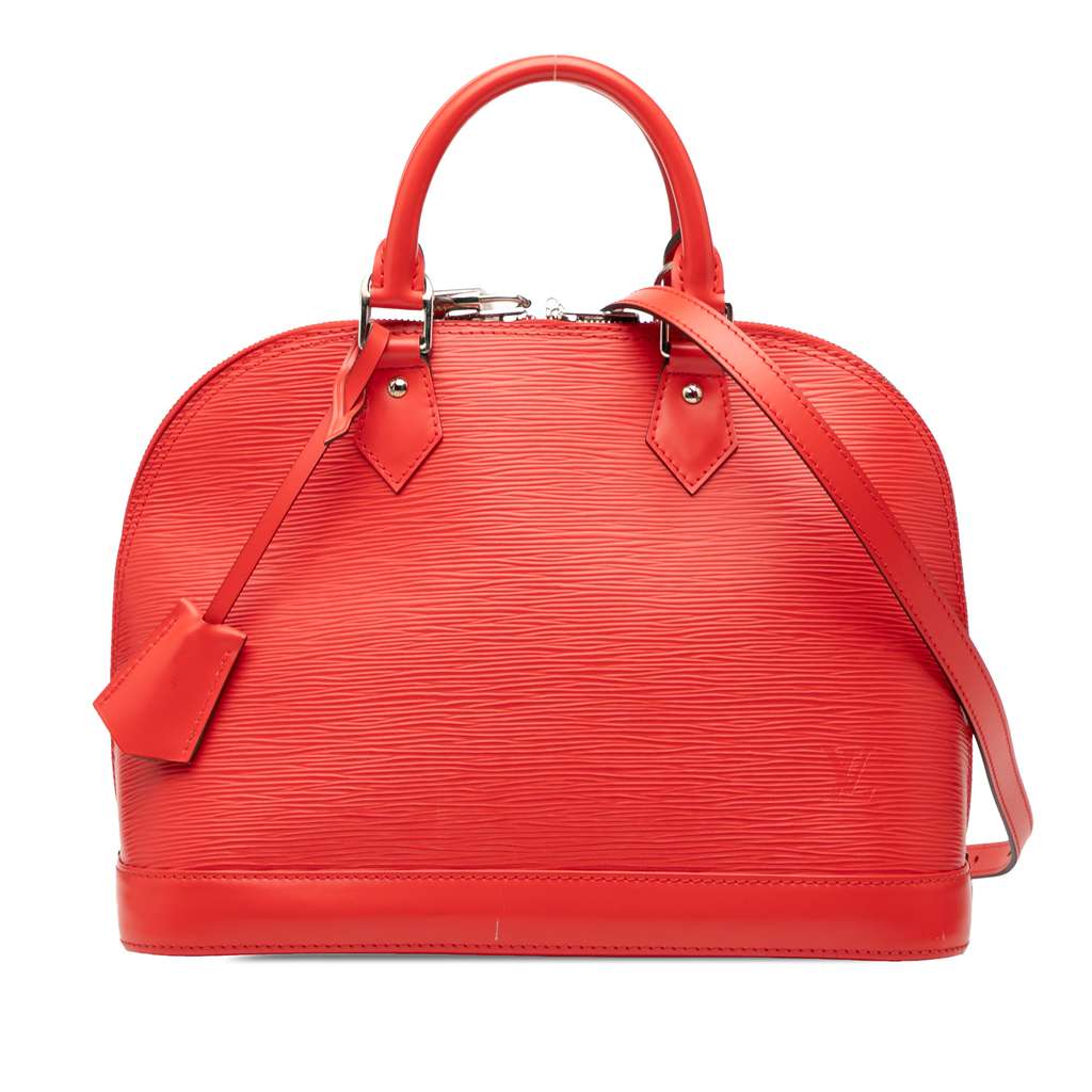 Louis Vuitton Epi Alma PM Red Leather Very good - Front View