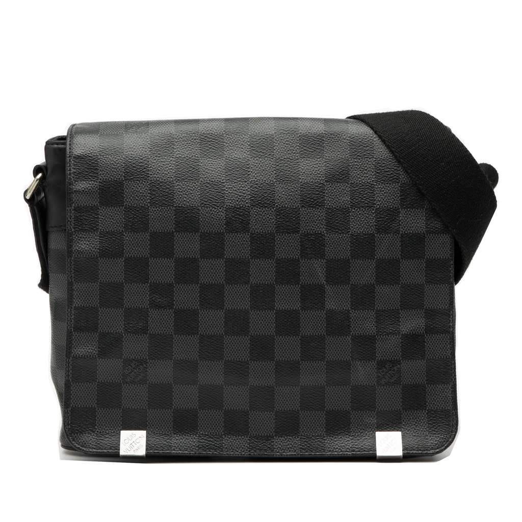 Louis Vuitton Damier Graphite District PM Black Very good condition - Front View