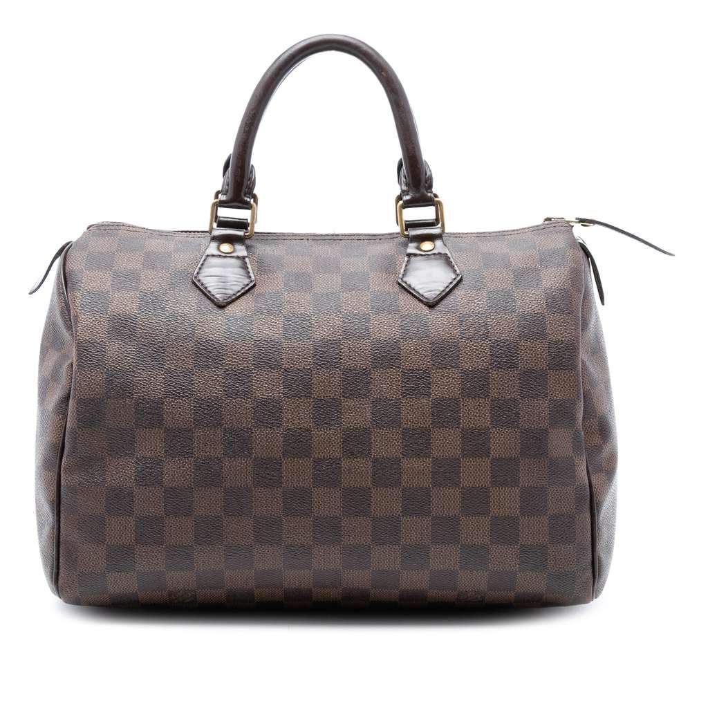 Louis Vuitton Damier Ebene Speedy 30 Brown Good condition - Front View