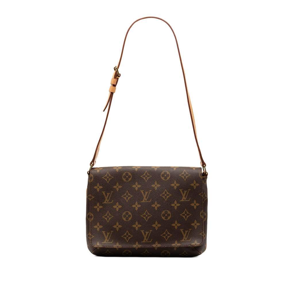 Louis Vuitton Monogram Musette Tango Short Strap Brown Good - Front View