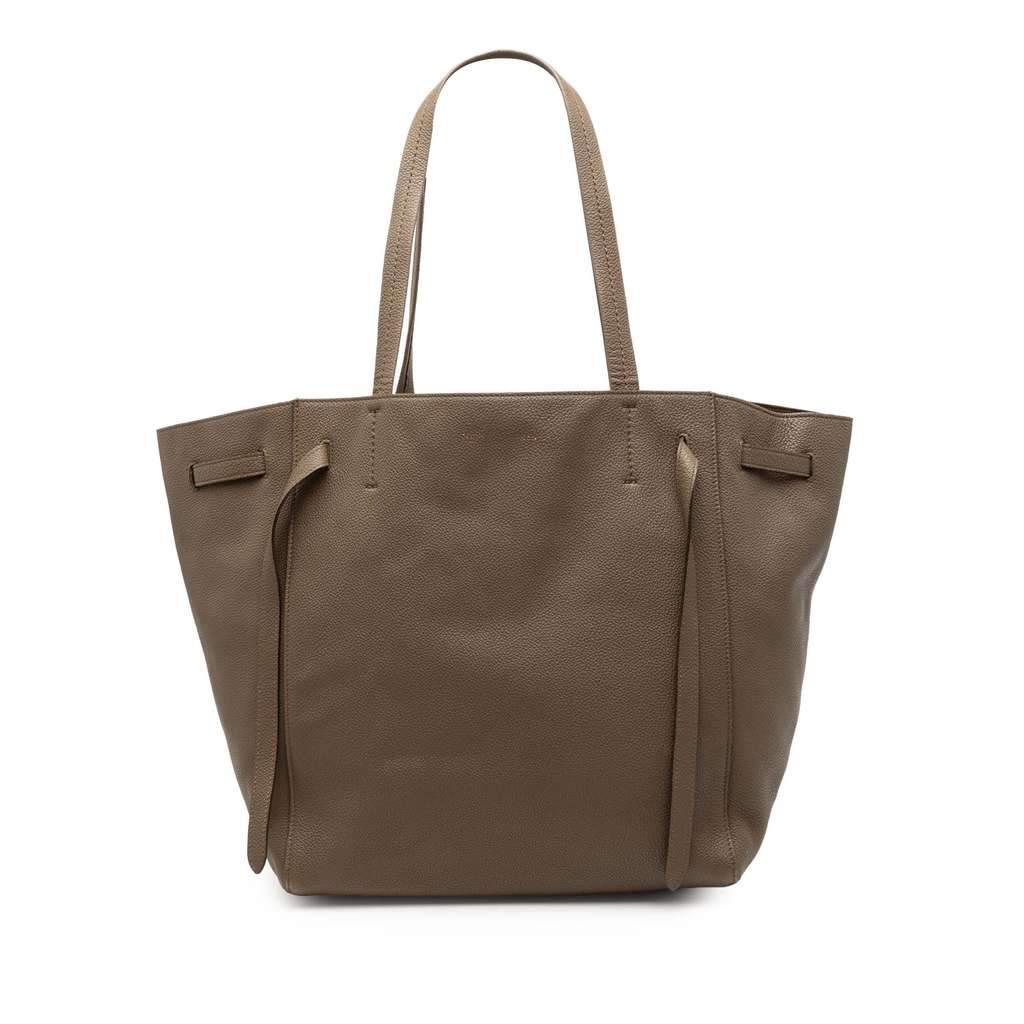 Celine Small Leather Phantom Cabas Tote Brown Leather Very good - Front View