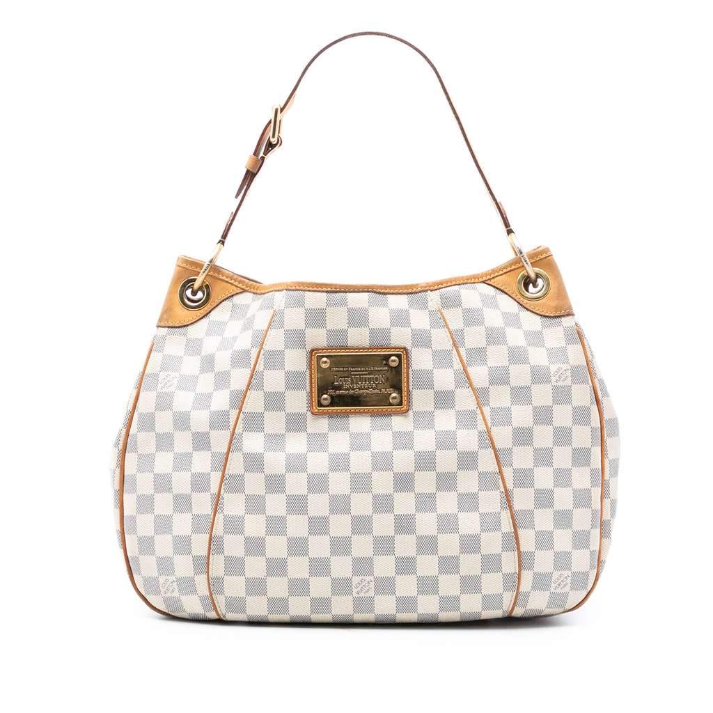 Louis Vuitton Damier Azur Galliera PM White Good - Front View