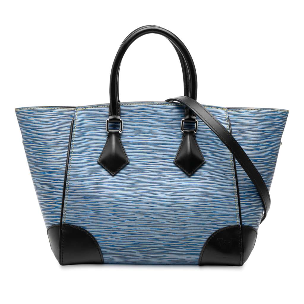 Louis Vuitton Epi Phenix PM Blue Leather Very good - Front View