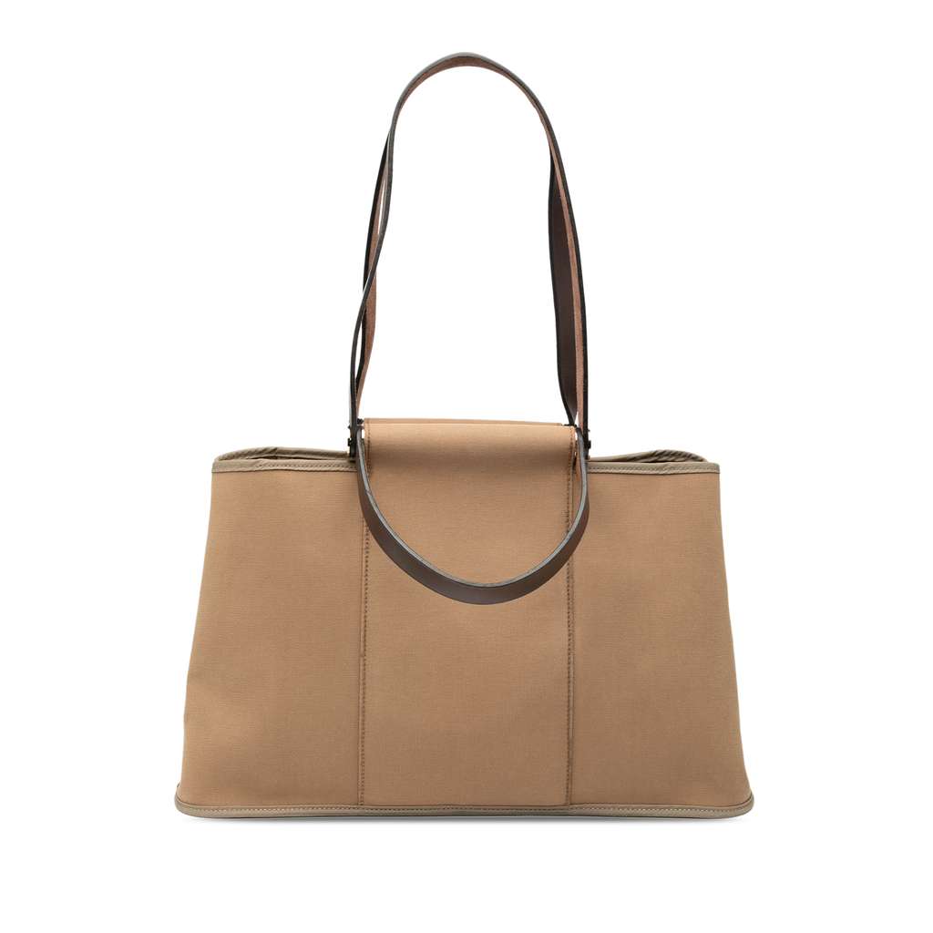 Hermès Toile Cabag Elan PM Brown Canvas Good condition - Front View