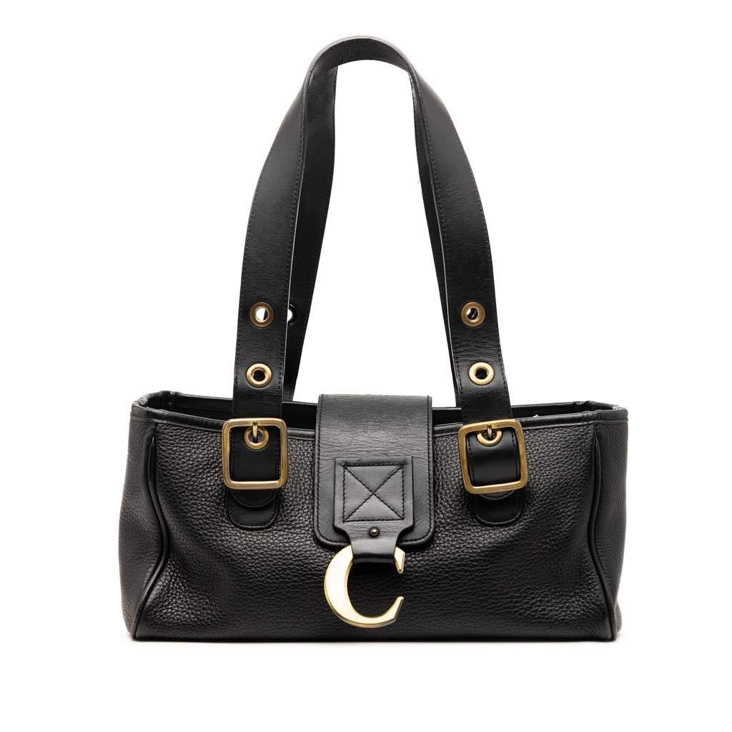 Chloé Leather Shoulder Bag Black Leather Good condition - Front View