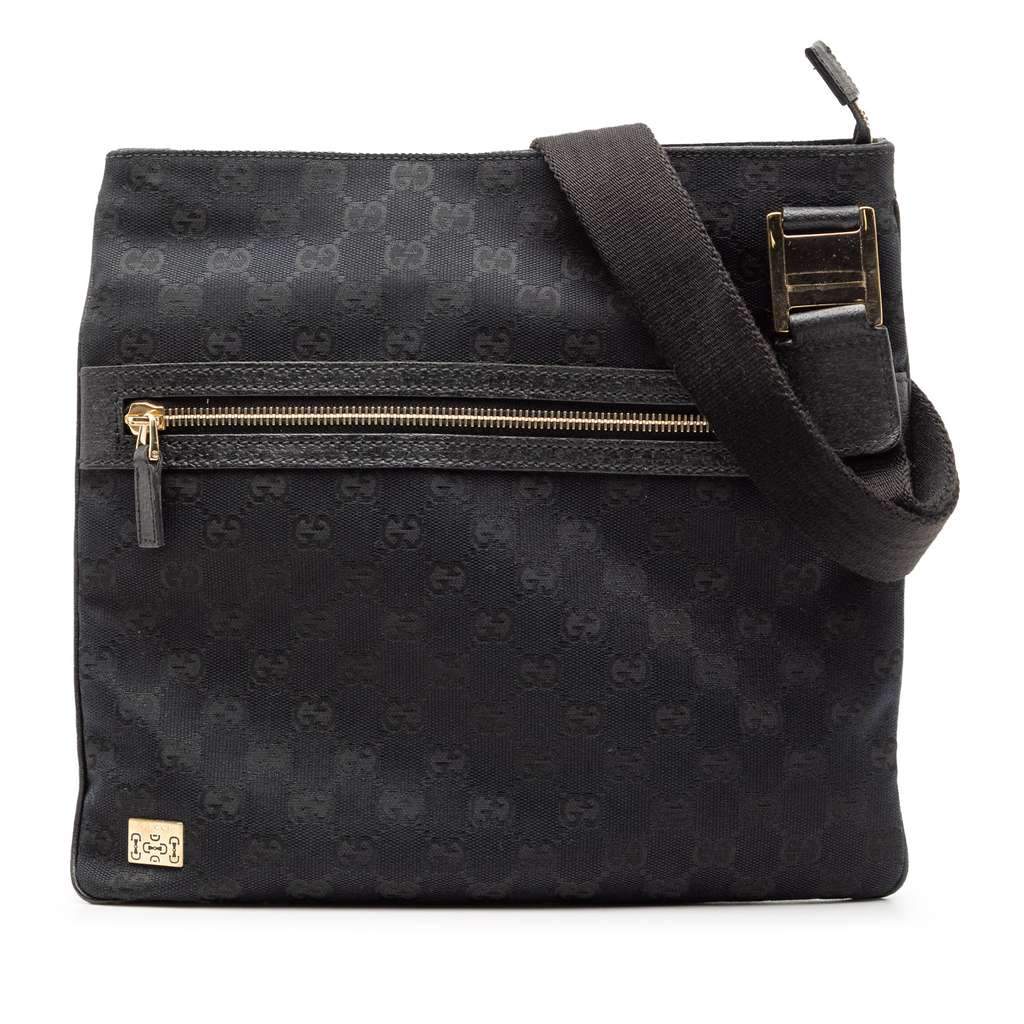 Gucci GG Canvas Pop Crossbody Black Canvas Very good condition - Front View