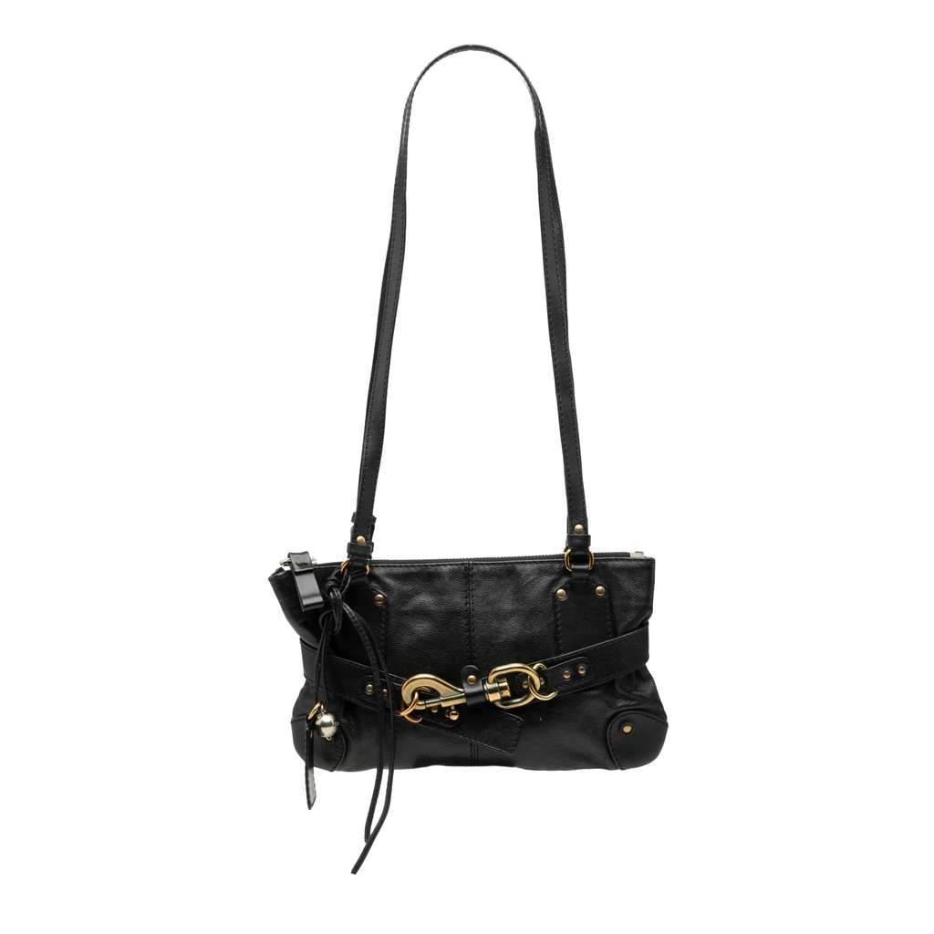Chloé Leather Kerala Shoulder Bag Black Leather Good condition - Front View