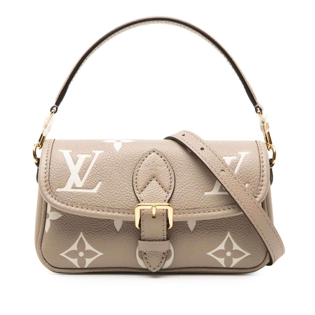 Louis Vuitton Nano Bicolor Monogram Empreinte Giant Diane Brown Leather Very good condition - Front View