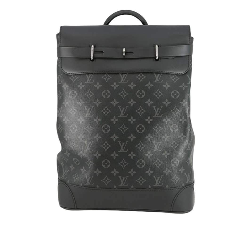 Louis Vuitton Monogram Eclipse Steamer Black Good - Front View