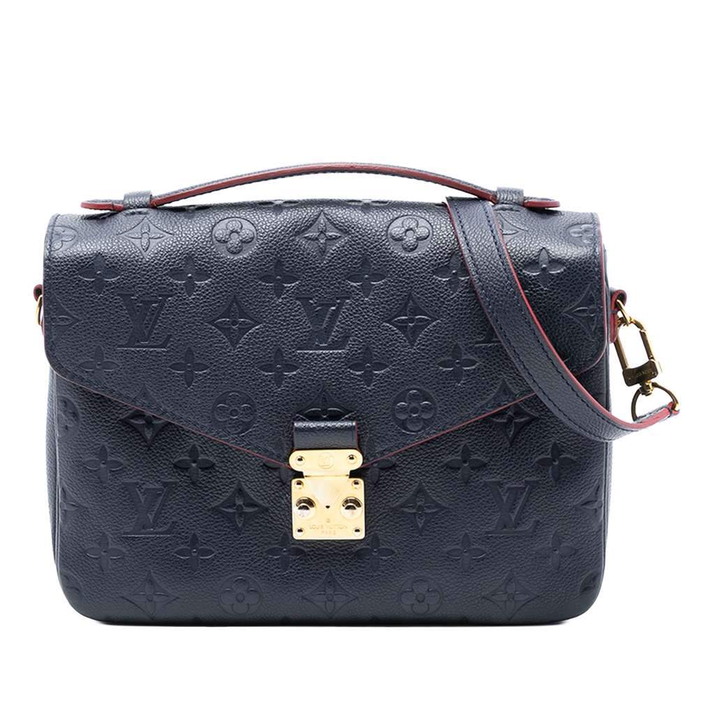 Louis Vuitton Monogram Empreinte Pochette Metis Blue Leather Very good - Front View