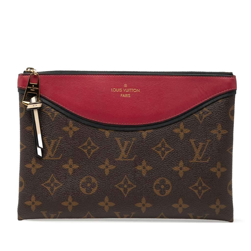 Louis Vuitton Monogram Pochette Tuileries Brown Good - Front View