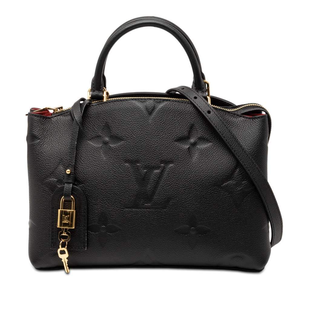 Louis Vuitton Monogram Empreinte Petit Palais Black Leather Very good - Front View