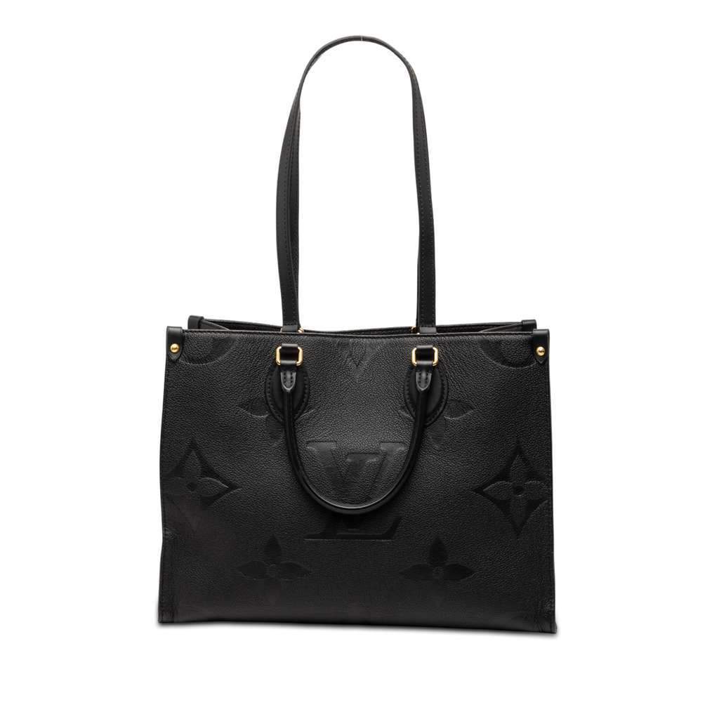 Louis Vuitton Monogram Empreinte Onthego MM Black Leather Very good condition - Front View