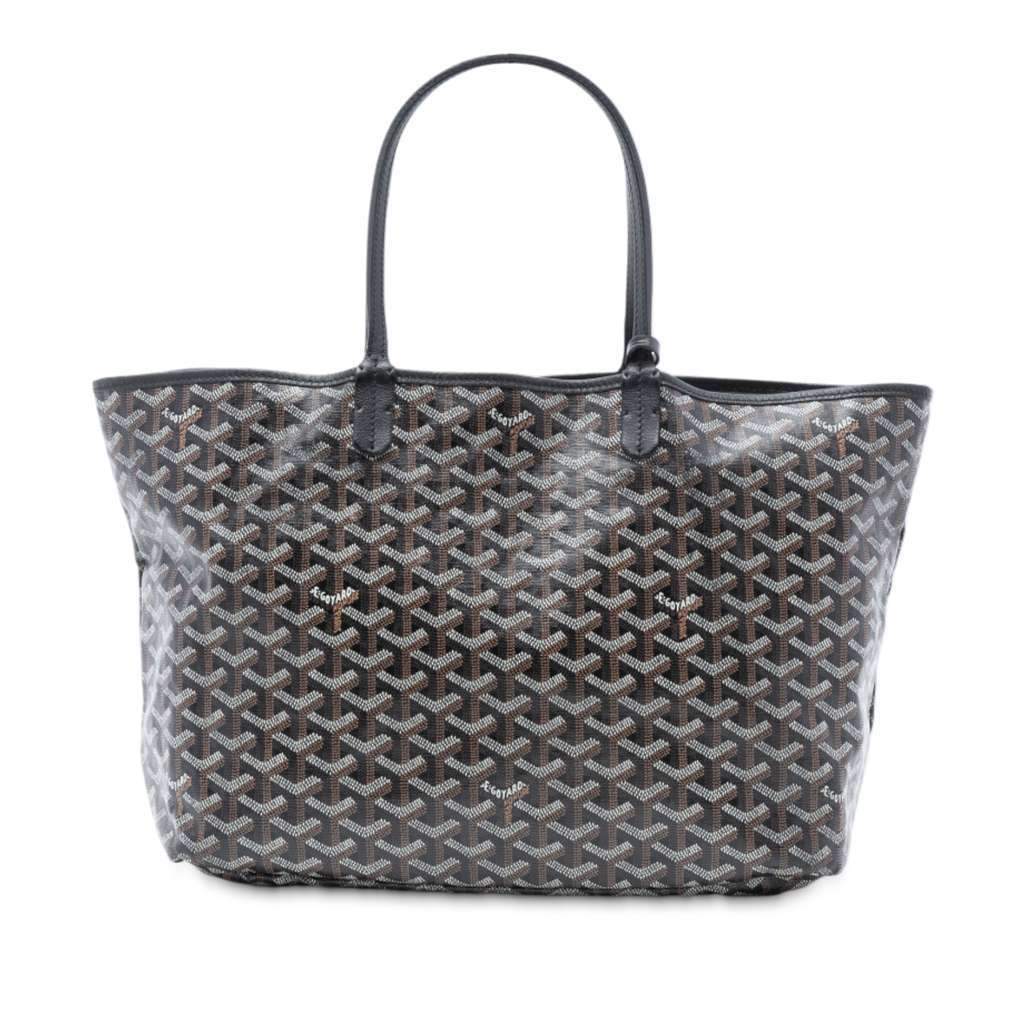 Goyard Goyardine Saint Louis PM Black Canvas Very good condition - Front View