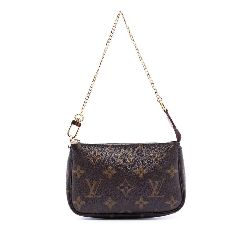 Louis Vuitton Monogram Mini Pochette Accessoires Brown Very good condition - Front View