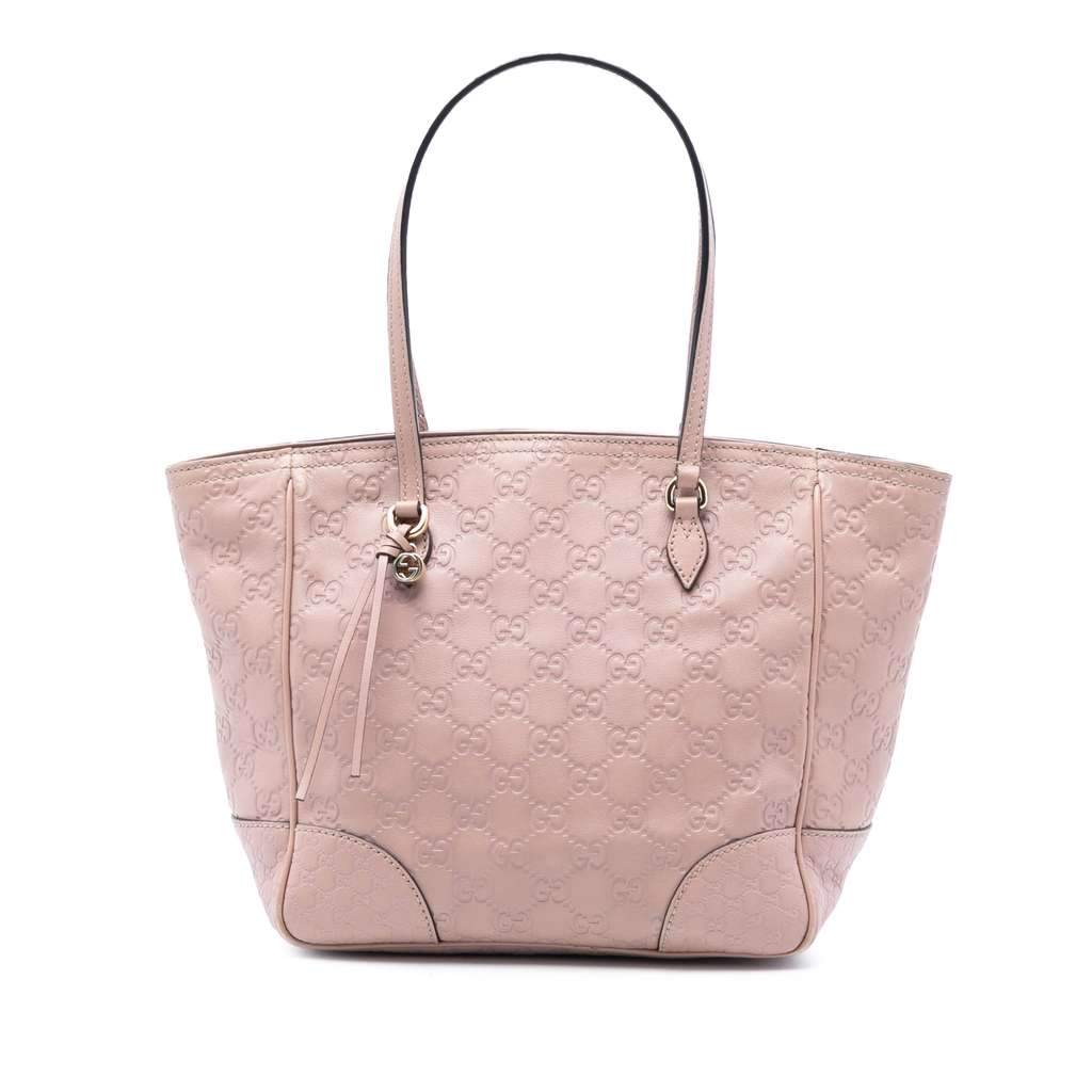 Gucci Guccissima Bree Tote Pink Leather Very good - Front View