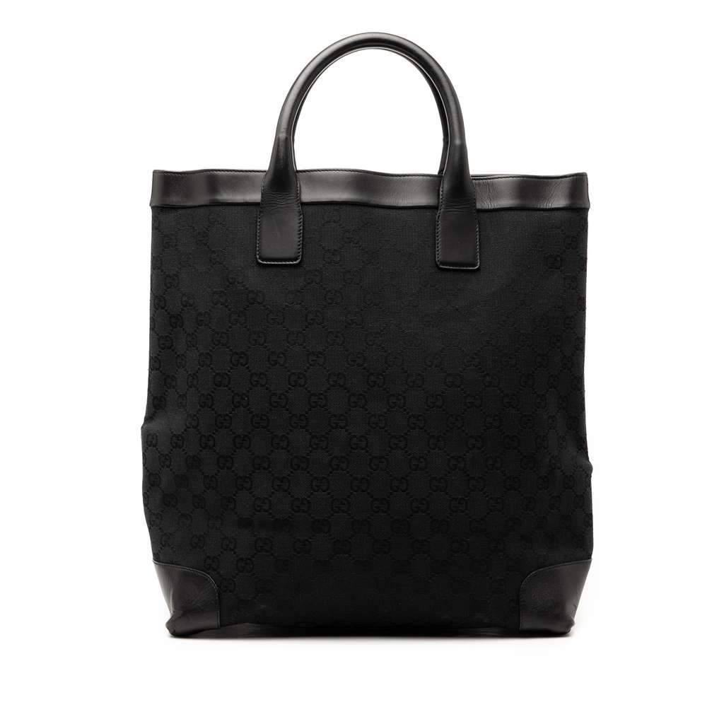 Gucci GG Canvas Tote Black Canvas Very good condition - Front View