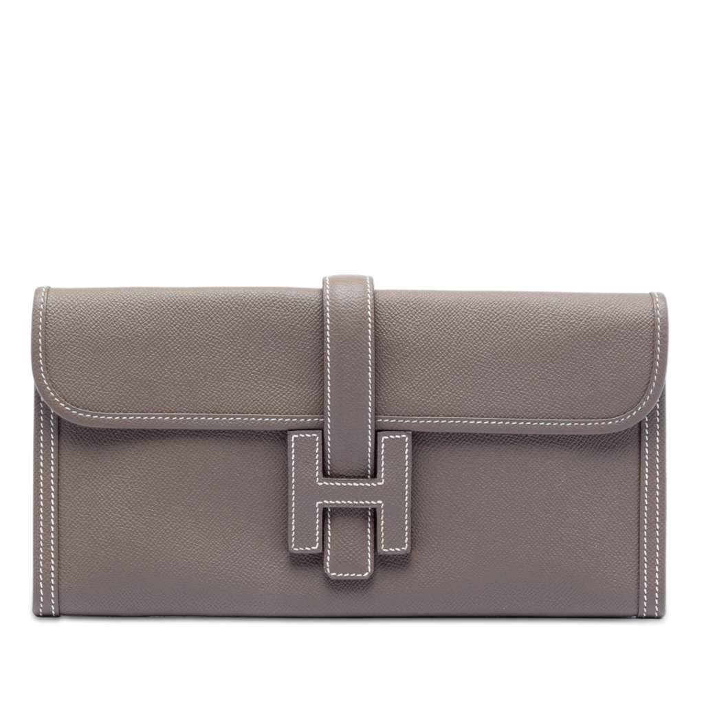 Hermès Epsom Jige Elan 29 Brown Leather Good condition - Front View