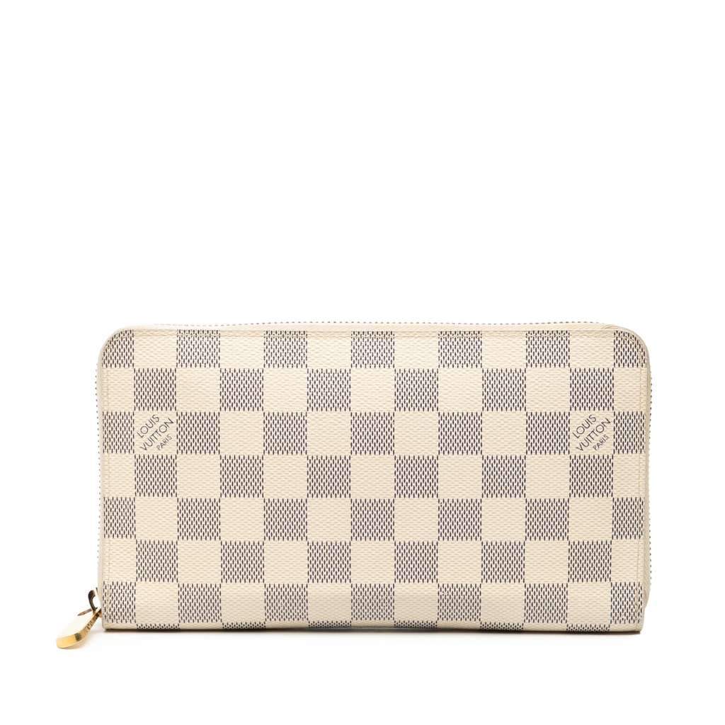 Louis Vuitton Damier Azur Zippy Long Wallet White Very good condition - Front View