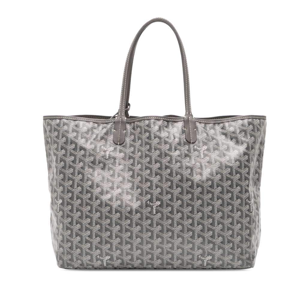Goyard Goyardine Saint Louis PM Grey Canvas Very good - Front View