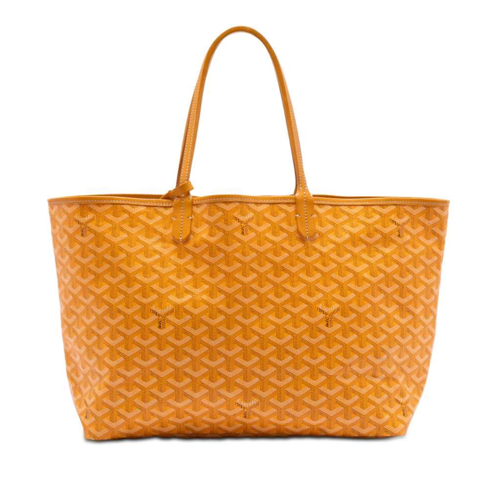 Goyard Goyardine Saint Louis PM Yellow Canvas Very good - Front View