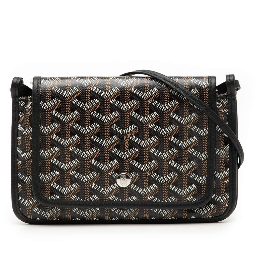 Goyard Goyardine Plumet Pocket Wallet Black Canvas Very good condition - Front View