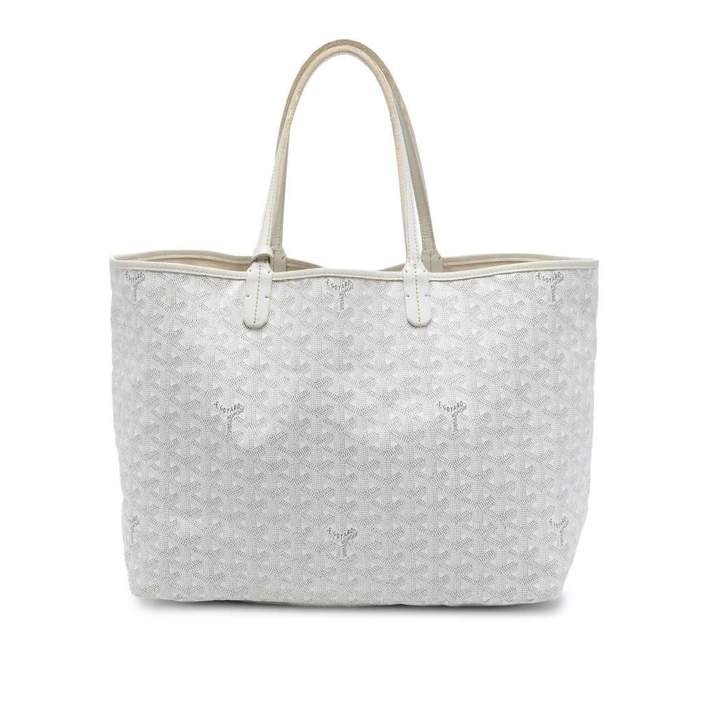 Goyard Goyardine Saint Louis PM White Canvas Very good - Front View