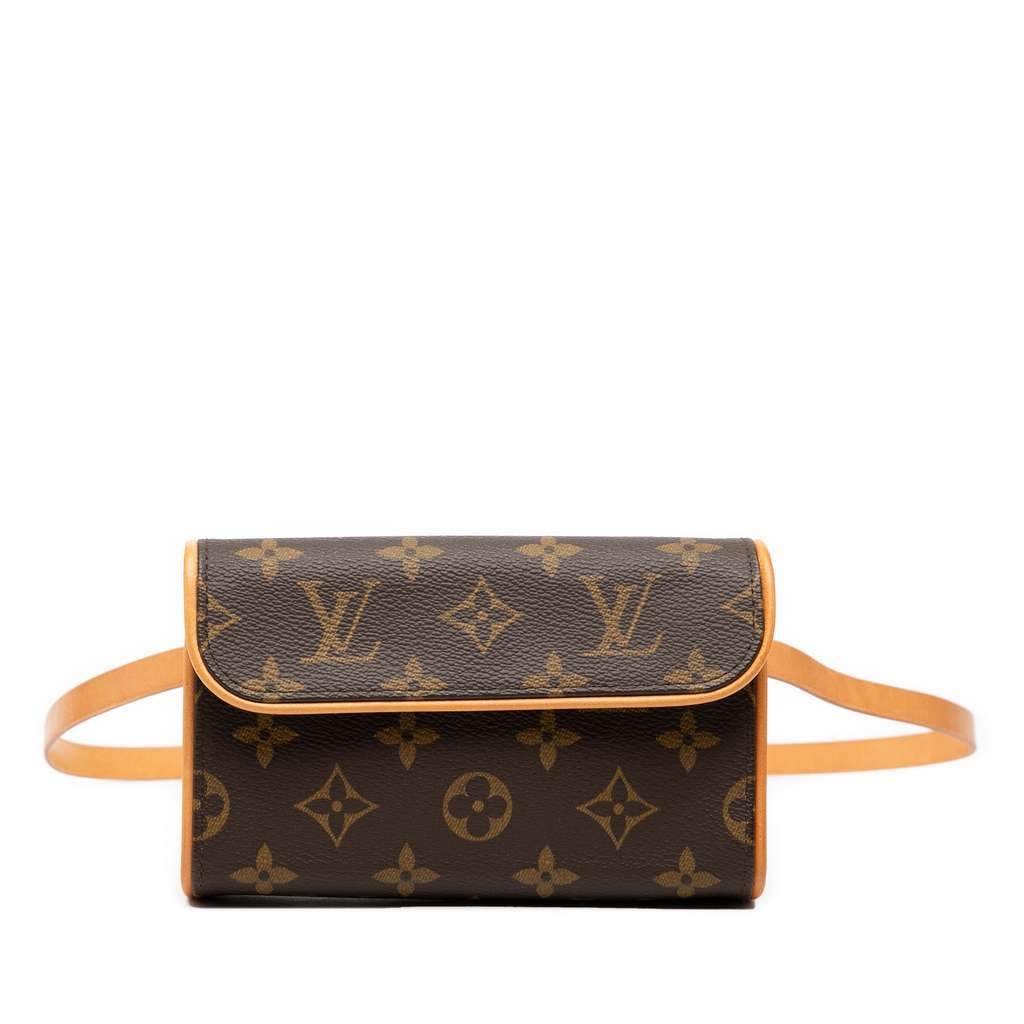 Louis Vuitton Monogram Pochette Florentine Brown Very good - Front View