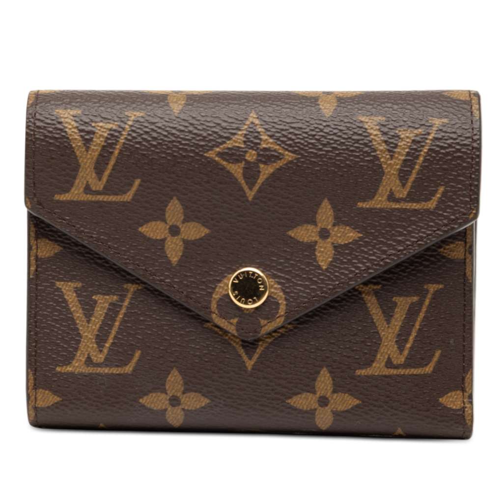 Louis Vuitton Monogram Victorine Wallet Brown Good - Front View