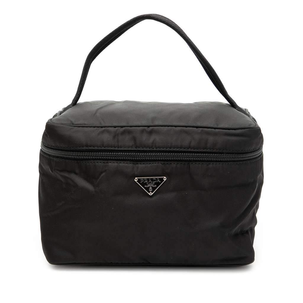 Prada Tessuto Vanity Bag Black Very good condition - Front View