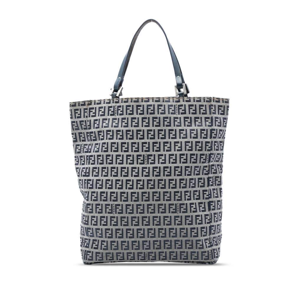 Fendi Zucchino Canvas Tote Grey Canvas Very good - Front View
