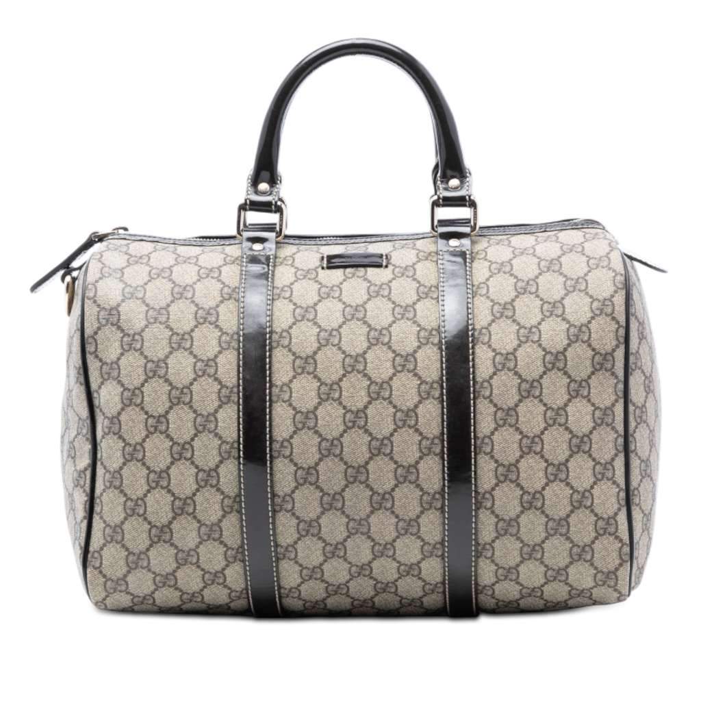 Gucci Medium GG Supreme Joy Boston Bag Brown Canvas Good condition - Front View