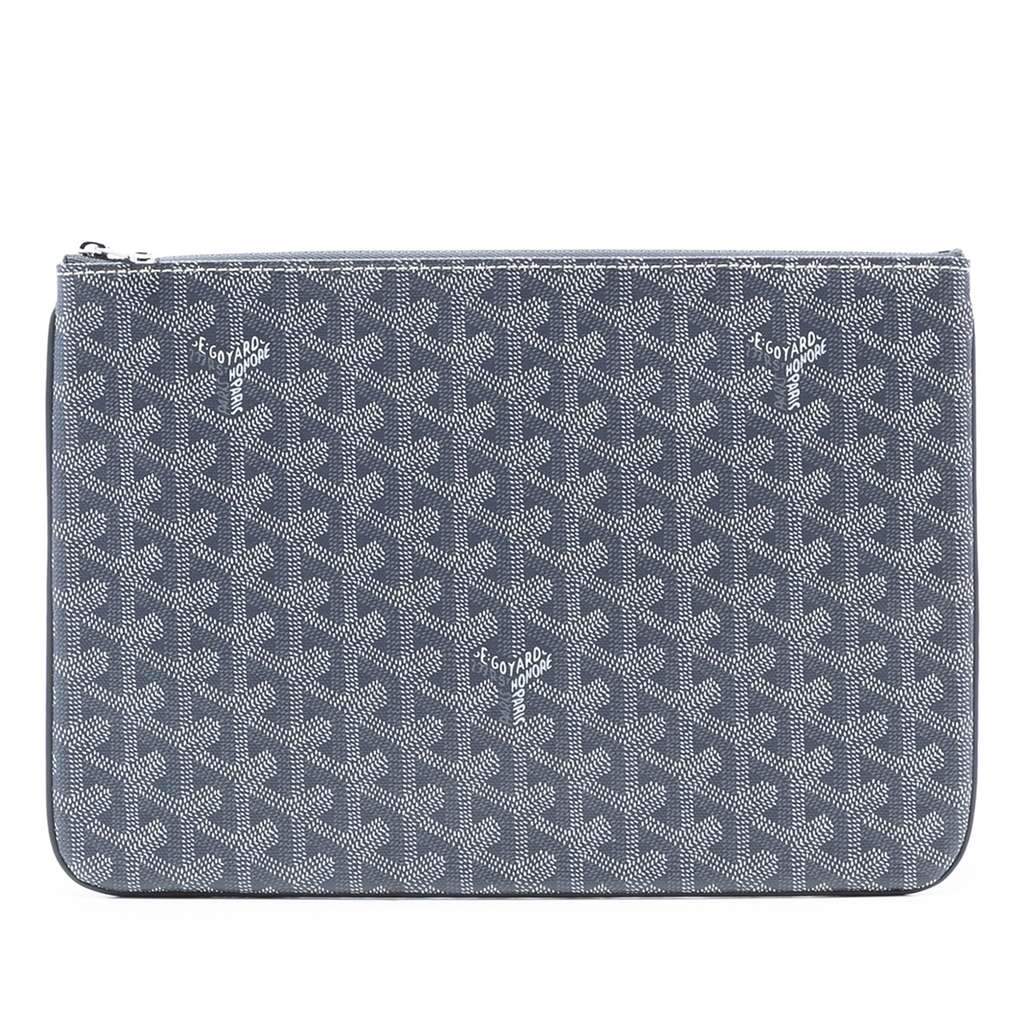 Goyard Goyardine Senat MM Grey Canvas Very good condition - Front View