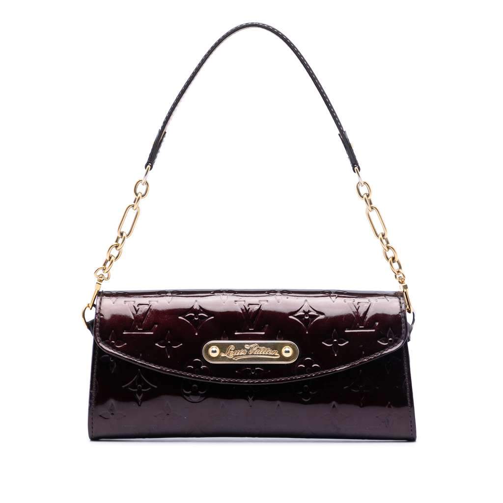 Louis Vuitton Monogram Vernis Sunset Boulevard Purple Leather Very good condition - Front View