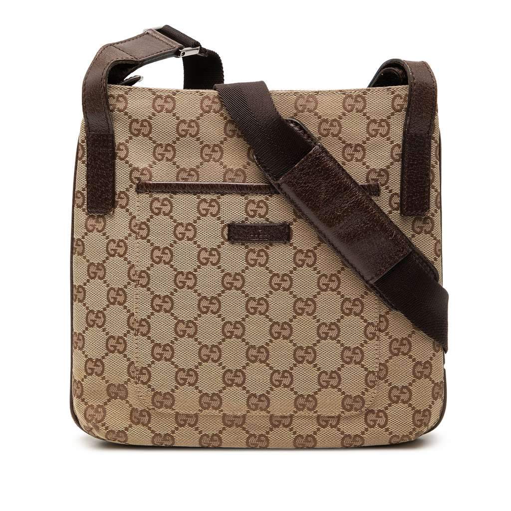 Gucci GG Canvas Crossbody Brown Canvas Very good - Front View