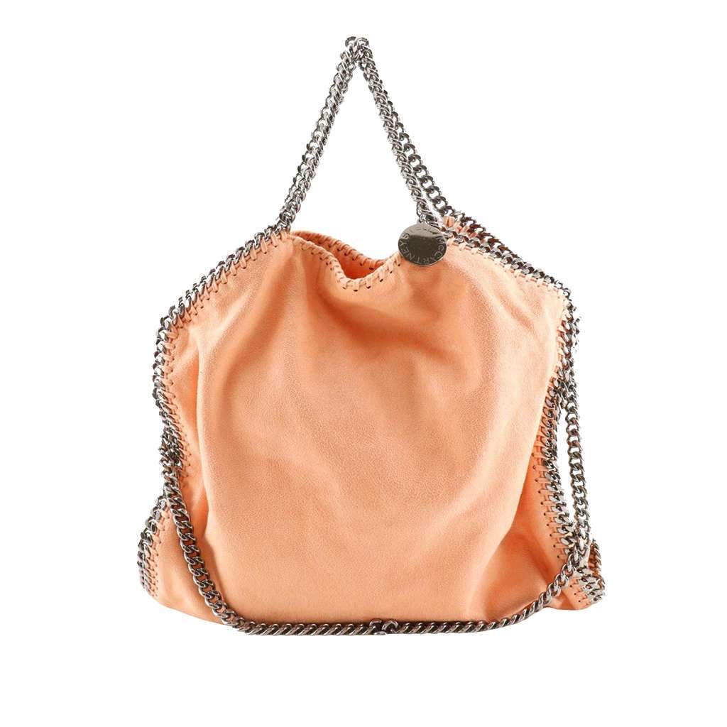 Stella Mccartney Falabella Shaggy Deer Tote Pink Polyester Good - Front View