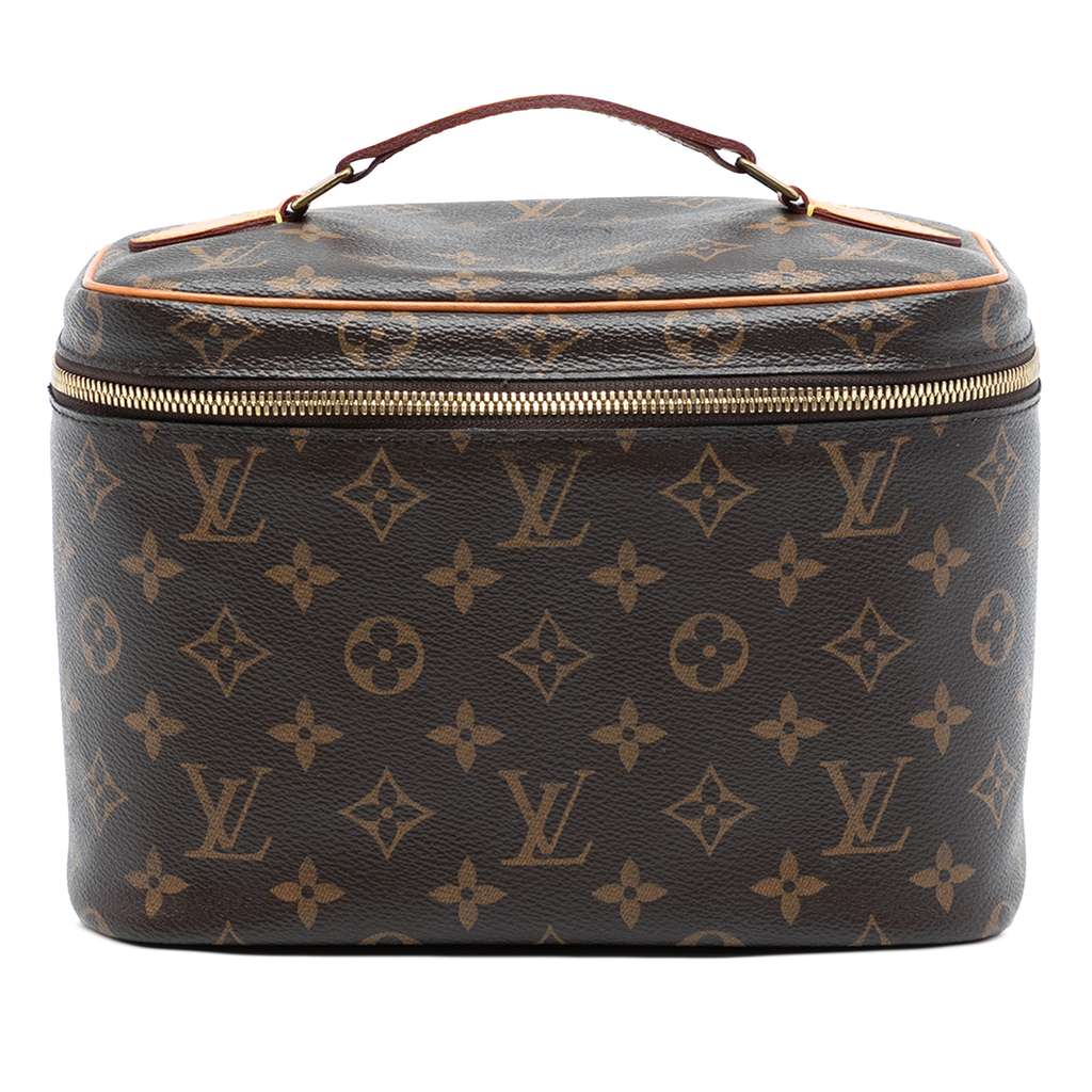 Louis Vuitton Monogram Nice BB Vanity Case Brown Very good condition - Front View