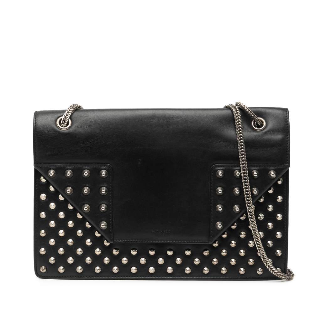 Saint Laurent Medium Studded Leather Betty Shoulder Bag Black Leather Very good - Front View